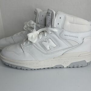 New Balance 650 White High-Top Sneakers